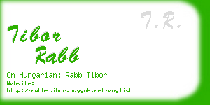 tibor rabb business card